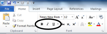 hot key for italics in word on mac